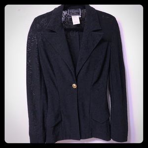 Versus Versace Black Lace Blazer